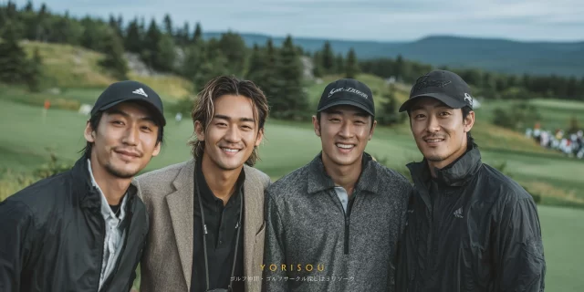 大田区池上六丁目周辺から参加した幅広い年代のゴルファーが、ラウンド中に笑顔を交わし、気軽に続けられる関係性を感じさせる様子