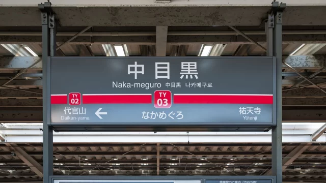 中目黒駅周辺の街並みとインドアゴルフ体験がしやすいエリアの様子