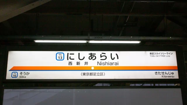 西新井駅周辺の街並みとインドアゴルフ体験がしやすいエリアの様子