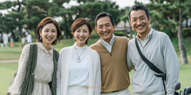 市原市国分寺台エリアで、40代中心のゴルフ仲間が初対面でも安心して並んでいる雰囲気