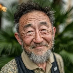 八戸市在住の60代男性ゴルファーが、ゴルフウェア姿でリラックスした表情を見せているバストアップ写真。近場で続けるエンジョイゴルフの雰囲気が伝わる様子。