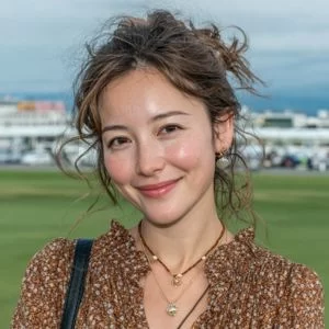 世田谷区でゴルフ仲間を見つけた30代女性ゴルファーが、自然な表情で写っている様子