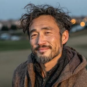 練馬区在住の高橋さん（40代男性）、練習熱心なゴルファーがゴルフ場で穏やかに微笑む様子