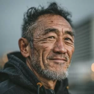 大阪市住吉区在住の60代男性が、ゆったりゴルフを楽しむ様子